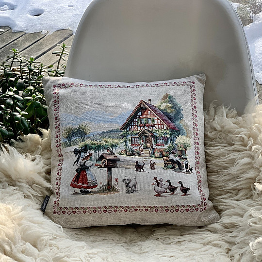 Taie d'oreiller en tapisserie DVOREK