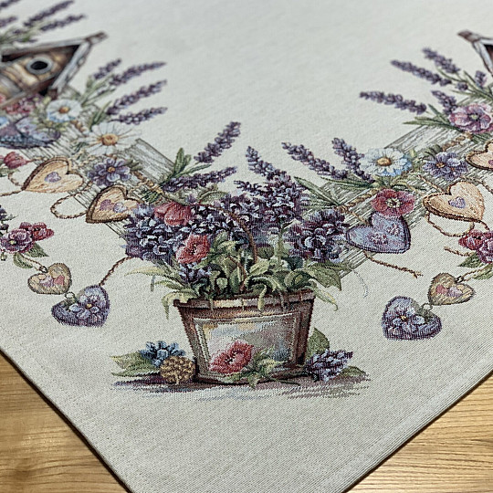 Nappe et foulard en tapisserie BIRDHOUSE