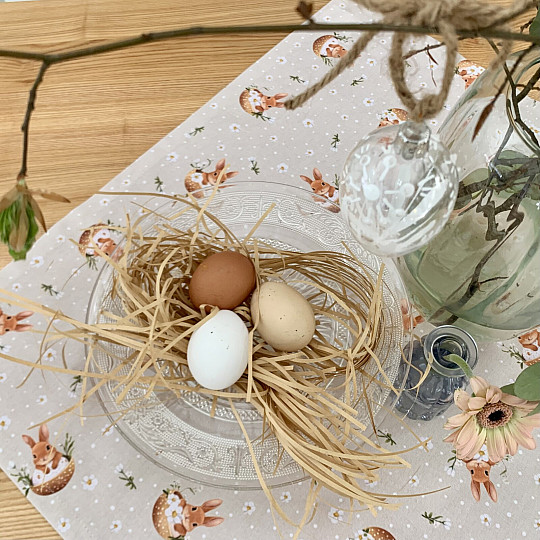 Nappe et foulard de Pâques BUNNY NELA