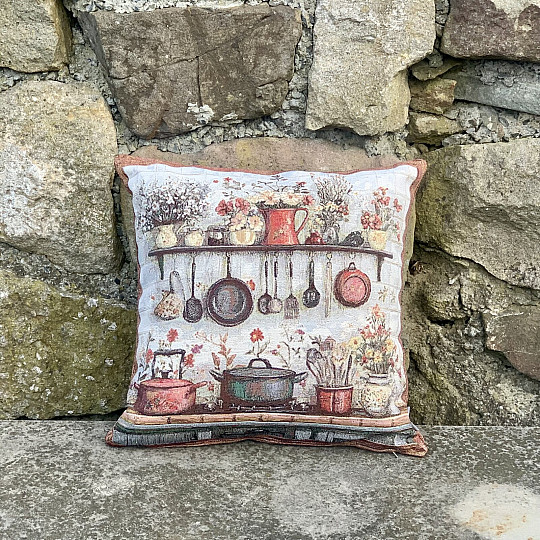 Taie doreiller en tapisserie CUISINE