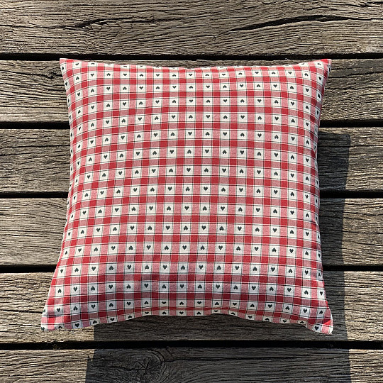 Taie d'oreiller décorative MAXI CORET rouge