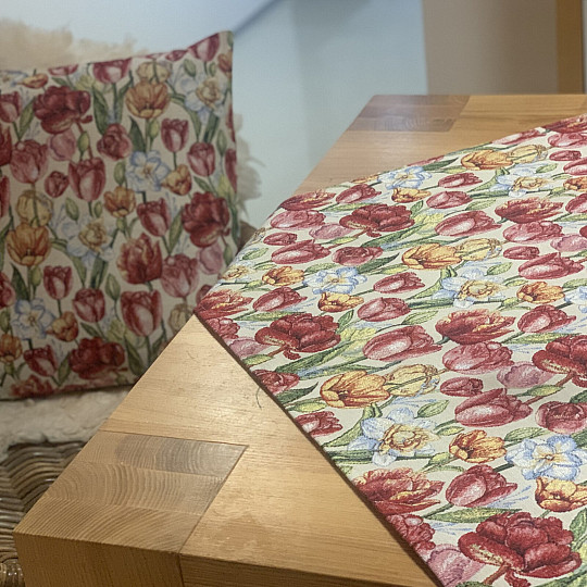 Taie d'oreiller en tapisserie TULIPES NAOMI