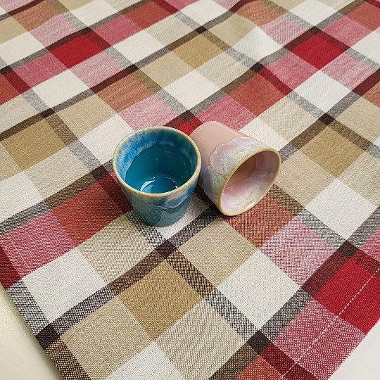 Nappe et foulard ATILA ROUGE