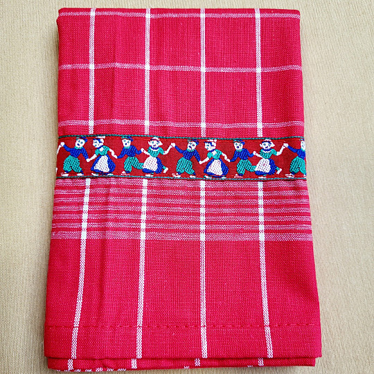 Serviettes de GRAND-MÈRE ROUGE AVEC DES GENS