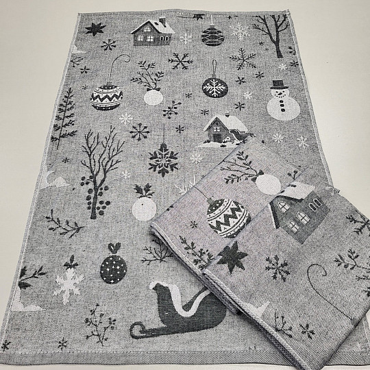 Serviettes en coton CHRISTMAS LAND