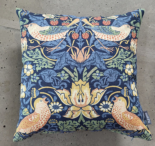 Taie doreiller décorative OISEAUX ET FRAISES