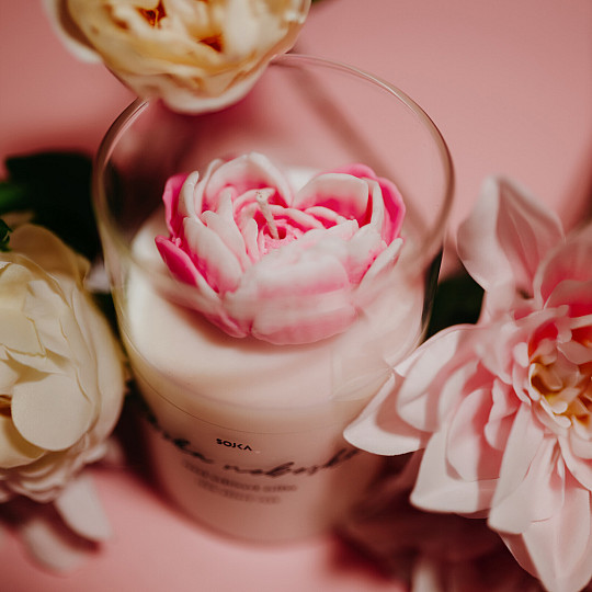 Bougie parfumée HEAVENLY LOVE avec couvercle