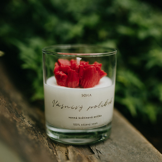 Bougie parfumée aux fleurs PASSIONATE KISS