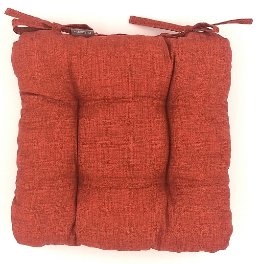 Coussins de chaise EDGAR terre cuite 502
