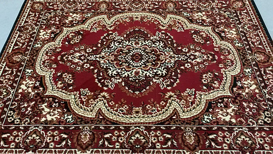 Tapis en pièce SOLID rouge