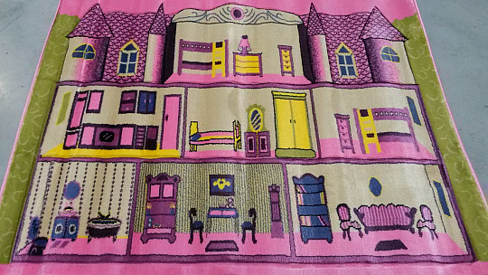 Tapis enfant KIDS ZÁMEK rose