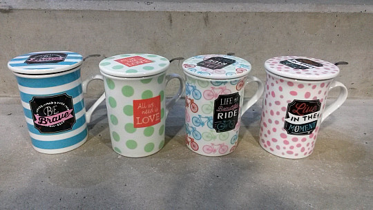 Mug avec couvercle et passoire SUMMER RIDE 280ml