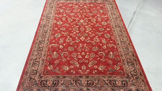 Tapis de luxe en laine ROYAL all-over fleur rouge