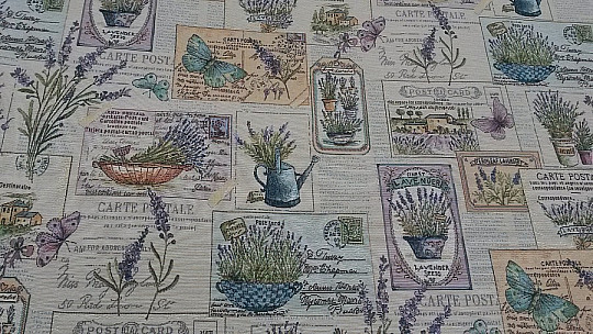 Nappe tapisserie, écharpe Lavande 3