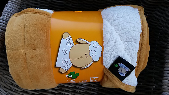couverture microfibre EXTRA DOUCE couture MOUTON
