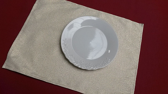 Décor de table de Noël FLASH argent naturel