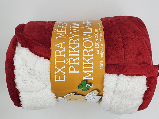 couverture en microfibre EXTRA DOUX MOUTON point BORDÓ