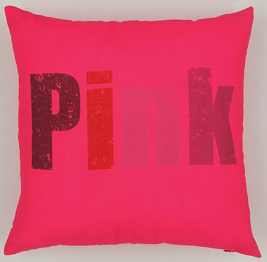 Housse de coussin déco COULEURS ROSE