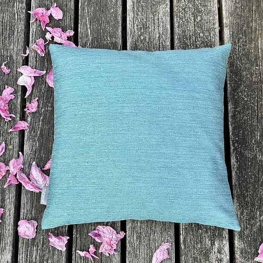 OREILLER CHENILLE ELIA turquoise