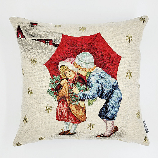 Couverture tapisserie de Noël CHRISTMAS KISS 2