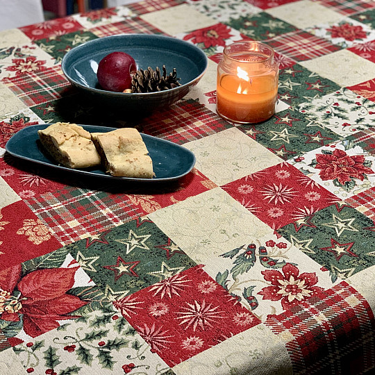 Nappe et écharpe en tapisserie de Noël HOLLY