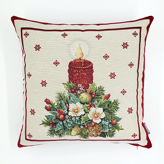 Housse de tapisserie de Noël BOUGIE DE NOËL