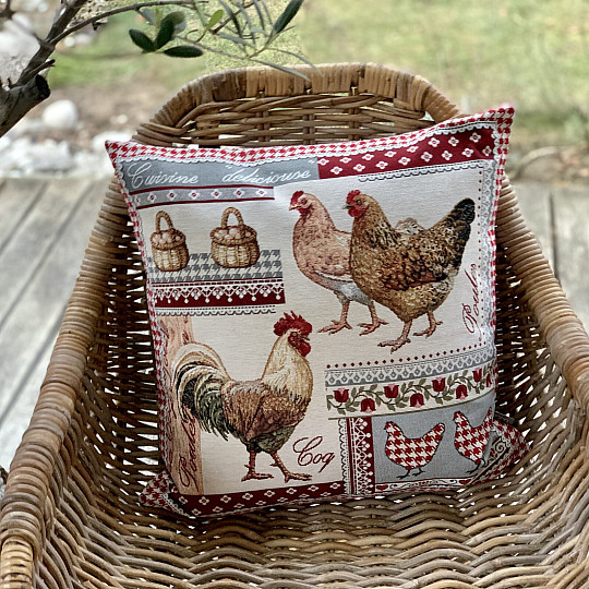 Housse de coussin tapisserie FARMA