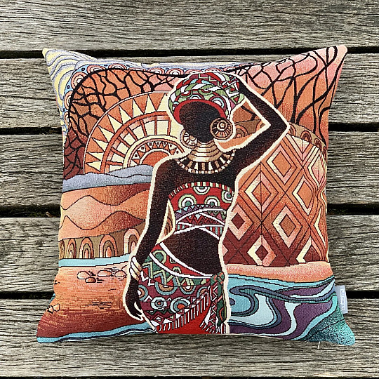 Housse de coussin tapisserie AFRIQUE 3