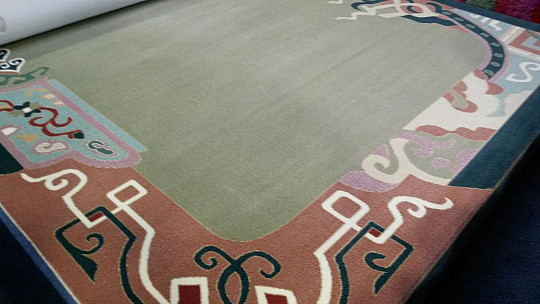 Tapis en pièces 300x400 cm MAHAL II vert