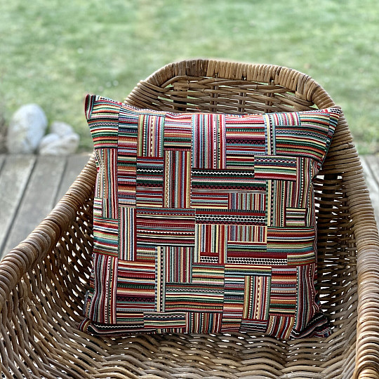 Housse de coussin tapisserie ETHNO