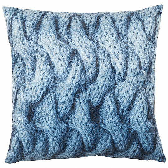 Coussin décoratif VELVET TIMO bleu
