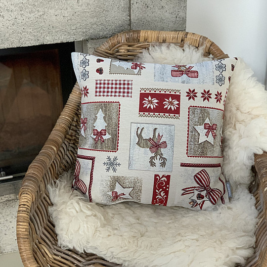 Couverture tapisserie de Noël PAYS NOËL