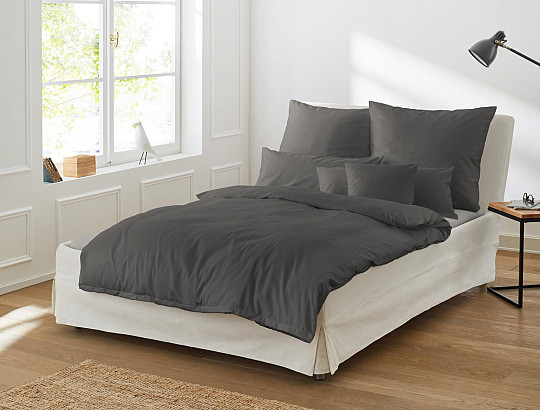 IRISETTE satin de coton luxe Paris 8000-13 anthracite