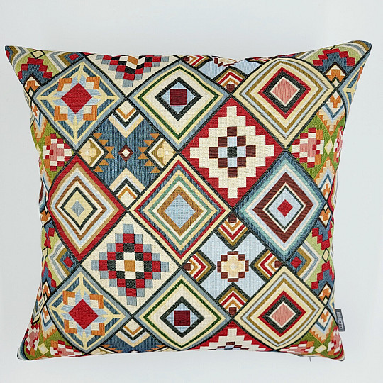 Taie d'oreiller tapisserie AZTEC grande taille