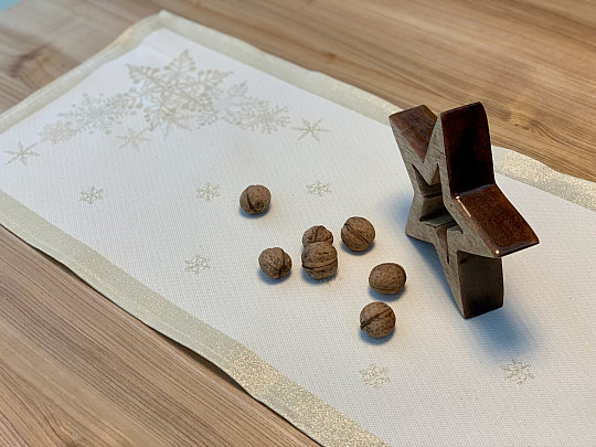 Nappes et foulards de Noël NOËL DORÉ