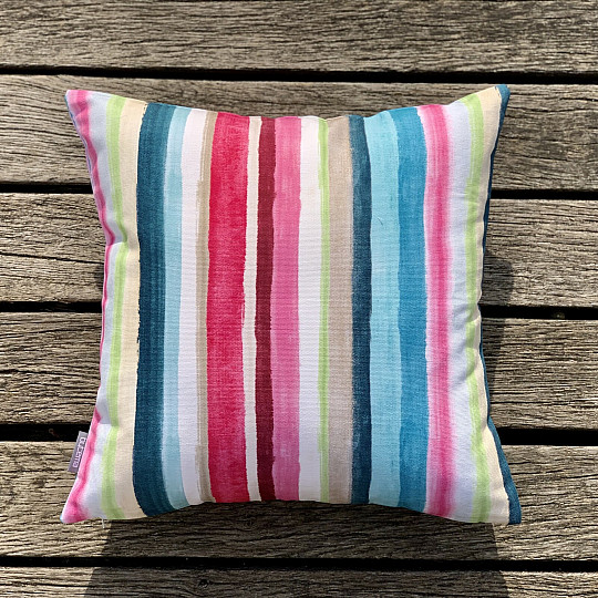 Housse de coussin déco MONET RAYURES