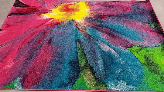 Tapis en morceaux MULTI COULEUR Fleur