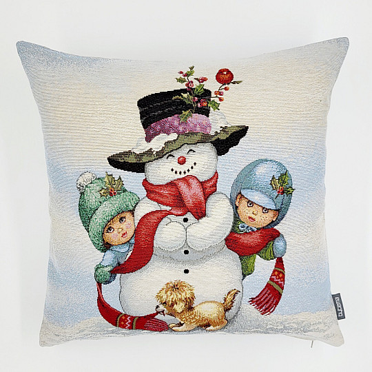Tapisserie de Noël BONNE NEIGE AVEC ENFANTS
