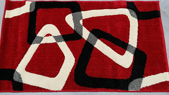 Tapis en pièces PORTLAND CARVED rouge