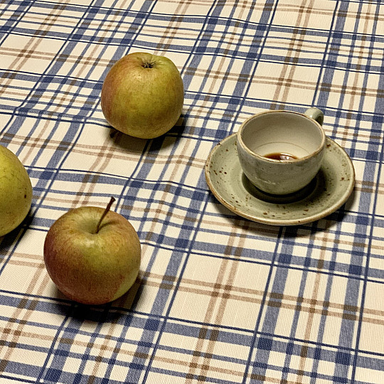 Nappe LAURA - carreaux bleus