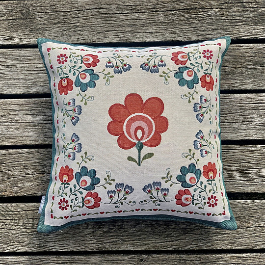 Housse de coussin tapisserie FOLKLOR