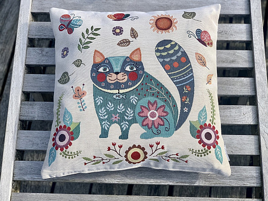 Housse de coussin tapisserie ANIMAUX CHEERFUL 1