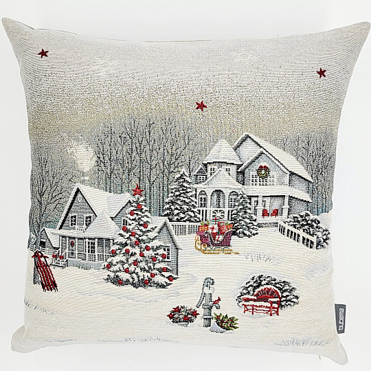 Couverture tapisserie de Noël PAYSAGE DE NOËL