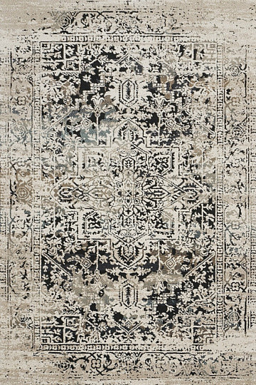Tapis pièce BOHO géométrique beige antique