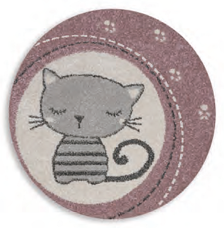 Tapis rond enfant ROMA chats