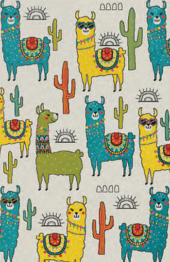 Tapis enfant jouer au lama