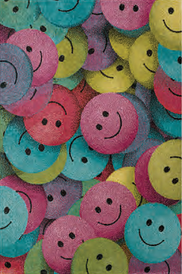 Tapis pièce enfant PLAY smiley