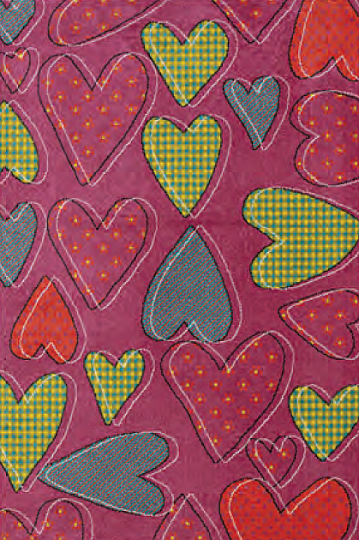 Tapis pièce enfant PLAY coeur