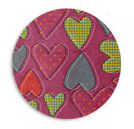 Tapis rond enfant PLAY coeur