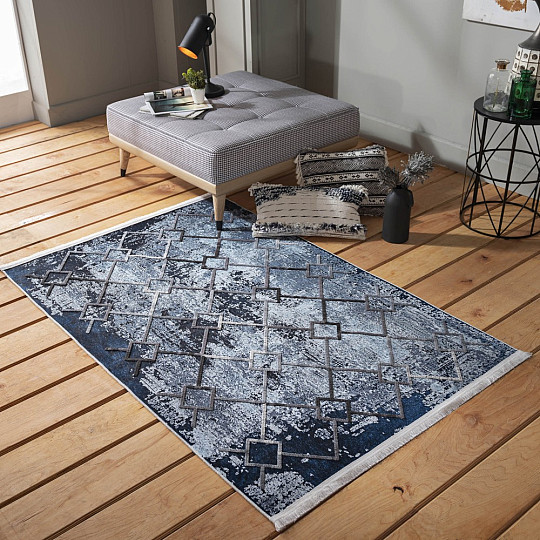 Tapis en pièces HYPNOTIK marine